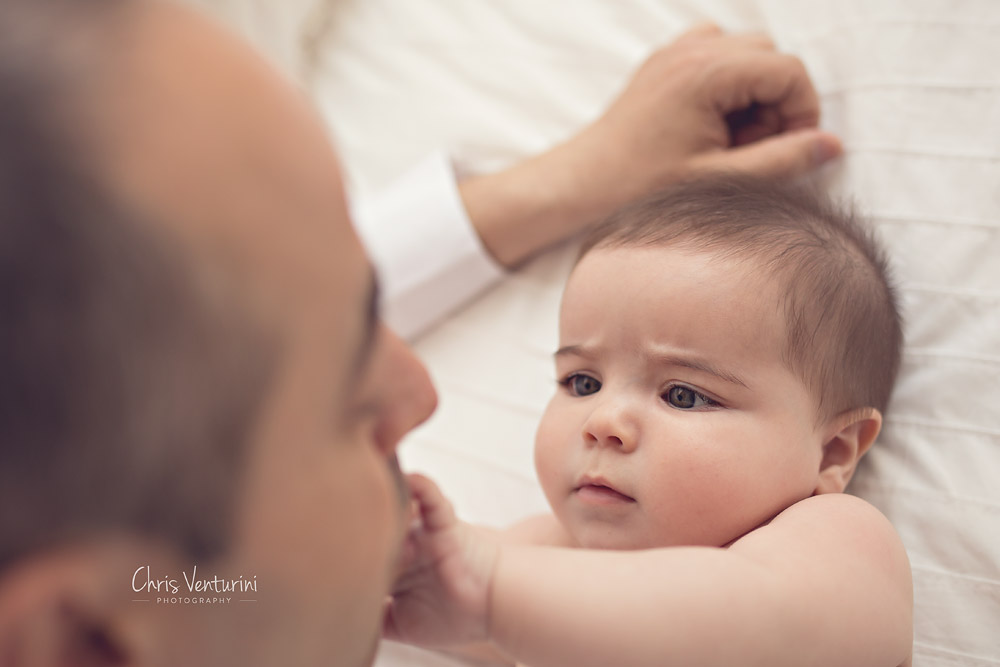 Bebé con papa, sesión fotográfica en Madrid